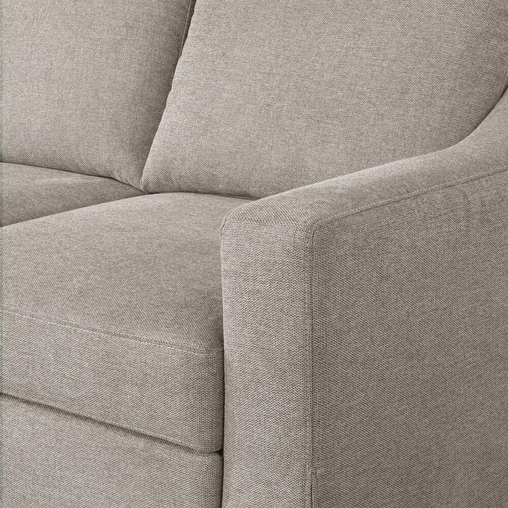 Lifestyle Solutions Haddington Stationary Convertible Sleeper Sofa with Chaise in Flax, , large