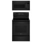 GE Appliances 2-Piece Kitchen Package with 30"" Electric Range and 1.9 Cu. Ft. Microwave Oven in Black, , large
