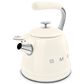SMEG 2.3L 50"s Style Stovetop Whistling Kettle in Cream, , large