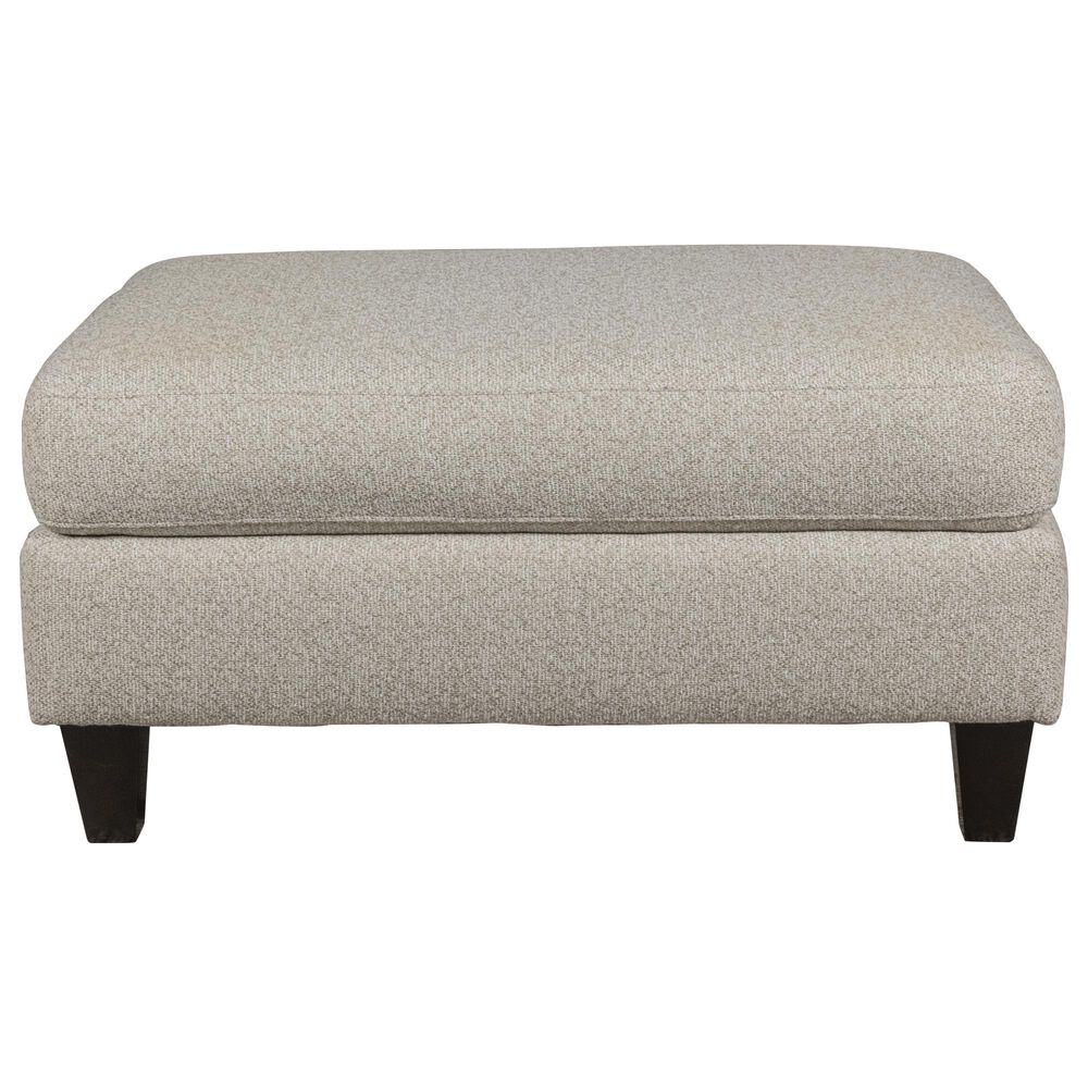 Xenia Hogan Cotton Ottoman in Beige, , large