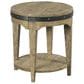 Kincaid Plank Road Artisans Round End Table in Stone, , large