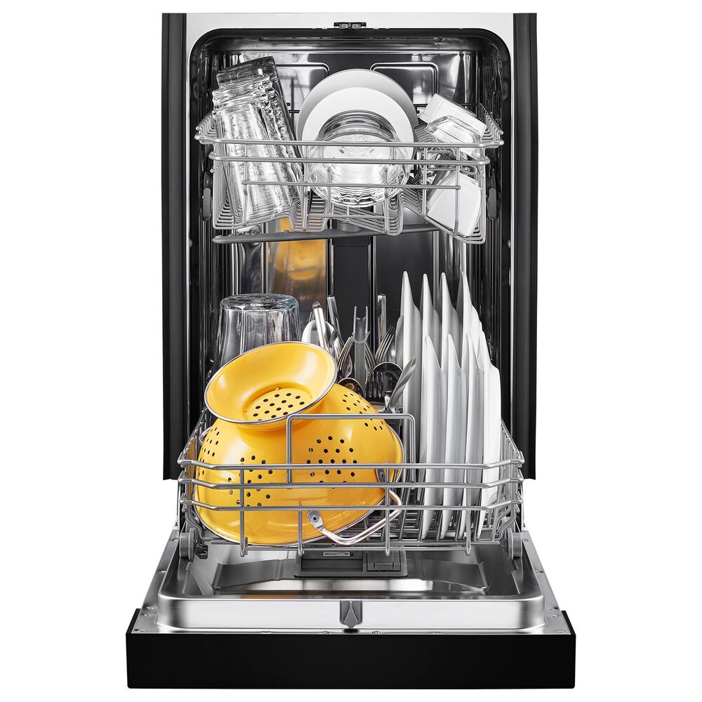 Whirlpool 18&quot; Small-Space Compact Dishwasher with with Stainless Steel Tub in Black, , large