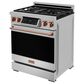 Thor Kitchen Gordon Ramsay 4.55 Cu. Ft. 30" Professional Liquid Propane Range with Rose Gold Handle Kit in Stainless Steel, , large