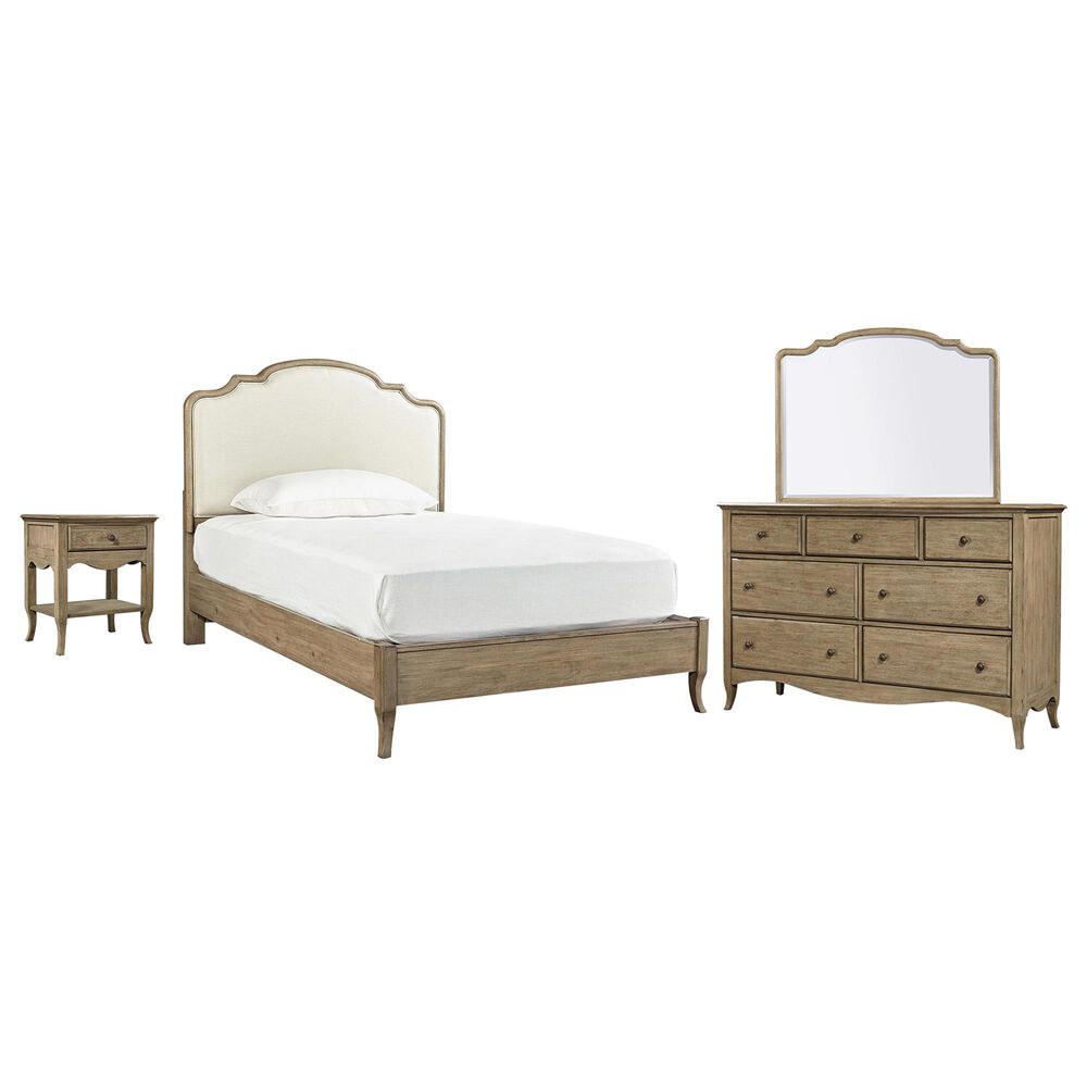 Riva Ridge Provence 4-Piece Full Platform Bedroom Set in Patine, , large