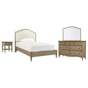 Riva Ridge Provence 4-Piece Full Platform Bedroom Set in Patine, , large