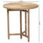 Baxton Studio Fumito Round End Table in Natural Brown, , large