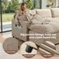 HOMLUX 107.87" Ultra-Comfort Chenille Sectional Sofa in Camel, , large