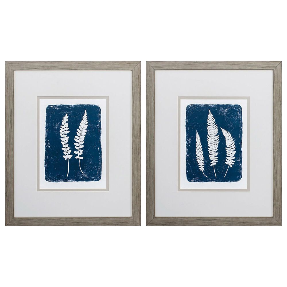 Propac Forest Shadows Wall Art in Blue and White (Set of 2), , large