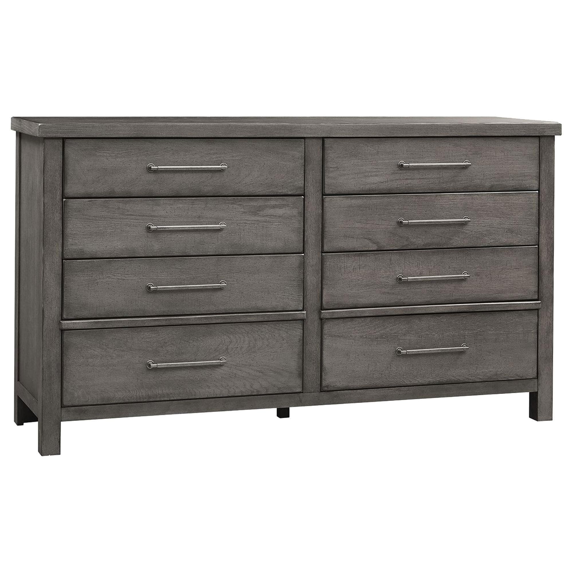 Belle Furnishings Modern Farmhouse 8 Drawer Dresser in Dusty Charcoal NFM