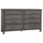 Belle Furnishings Modern Farmhouse 8 Drawer Dresser in Dusty Charcoal, , large
