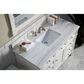 James Martin Vanities Brittany 48" Single Bathroom Vanity in Bright White with 3 cm Arctic Fall Solid Surface Top and Rectangle Sink, , large
