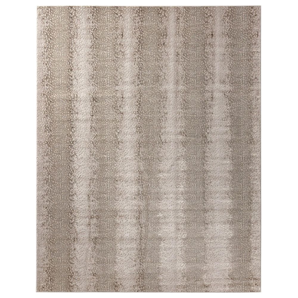 Jaipur Catalyst Axis Feather Gray and Moonbeam 6"7" x 9"6" Area Rug, , large