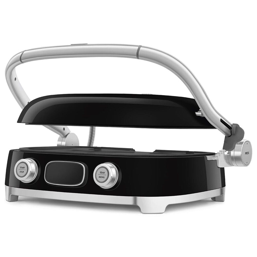 SMEG 19" Retro Style Multi-Use Grill in Black, , large