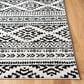 Safavieh Tulum Bohemian 5" Square Black and Ivory Area Rug, , large