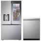 LG 2-Piece Kitchen Package with 26 Cu. Ft. French Door Refrigerator and Pocket Handle Dishwasher in Stainless Steel, , large