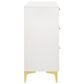 Pacific Landing Kendall 6-Drawer Dresser in Gold and White, , large