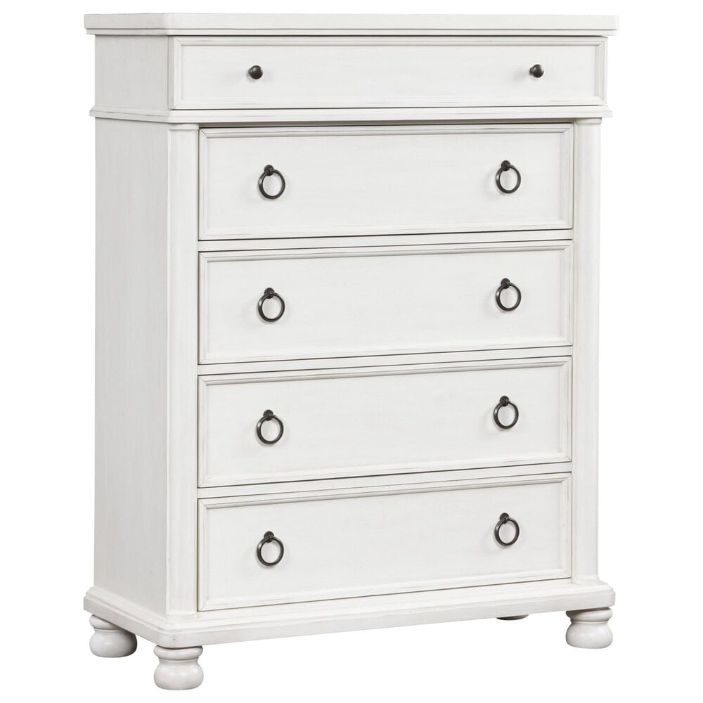 Ashley Rowlenstown 5-Piece King Poster Bedroom Set in Antique White, , large
