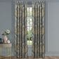 J. Queen New York Messina 84" x 50" Window Panel Pair in Navy Blue and Gold, , large