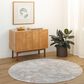 Surya Brunswick 5"3" Round Cream, Light Slate, Blue, Olive, Seafoam and Taupe Area Rug, , large