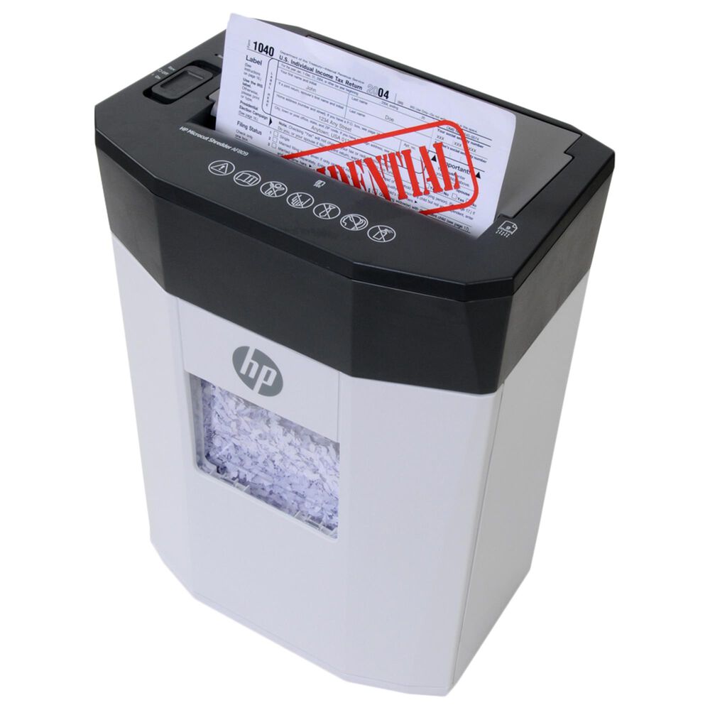 HP 80 Sheets Autofeed Microcut Shredder in White, , large