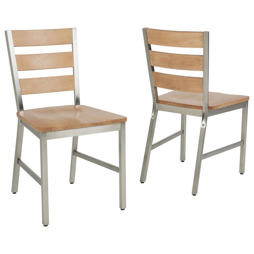 Homestyles Sheffield Dining Chair in Brown (Set of 2), , large