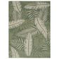 Nourison Garden Oasis GOA02 Green and Ivory 4" x 6" Indoor/Outdoor Area Rug, , large