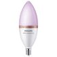 Phillips Hue 40-Watt Smart LED RGB B12 Bulb in White, , large