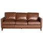 Italiano Furniture Weston 3-Piece Stationary Leather Living Room Set in Highland Brown, , large