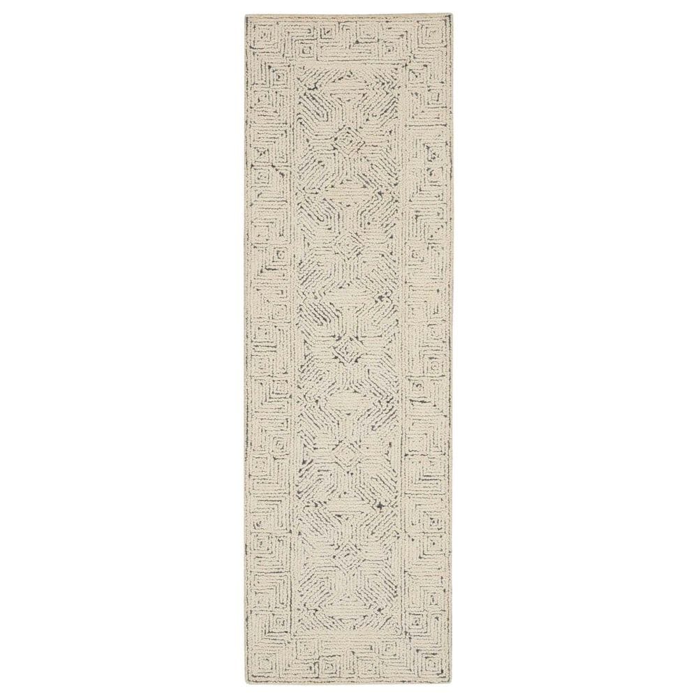 Nourison Colorado 2"3" x 7"6" Ivory and Navy Runner, , large