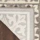 Nourison Aloha Damask 7" x 10" Ivory and Grey Indoor/Outdoor Area Rug, , large