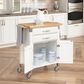 Homestyles Dolly Madison Kitchen Cart in Off-White, , large