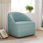 Waltham Lulu Swivel Accent Chair in Teal, , large