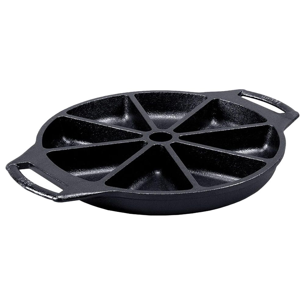 Lodge Cast Iron Seasoned Cast Iron Wedge Pan in Black, , large