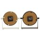 Maple and Jade 8" Clock in Black and White (Set of 2), , large