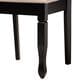 Baxton Studio Reneau Side Chair with Sand Cushion in Espresso Brown (Set of 2), , large