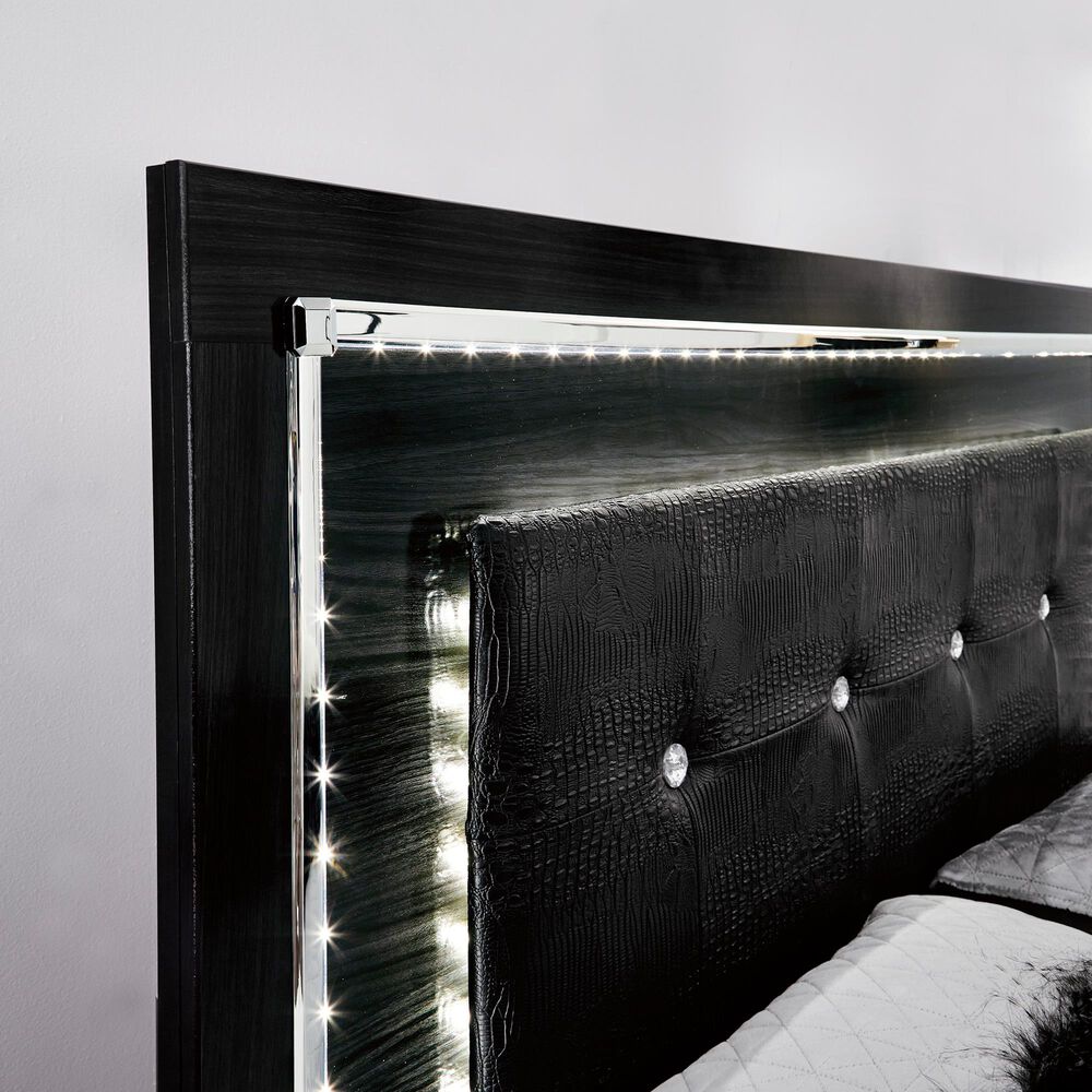Ashley Kaydell King Panel Bed in Dark Gray, , large