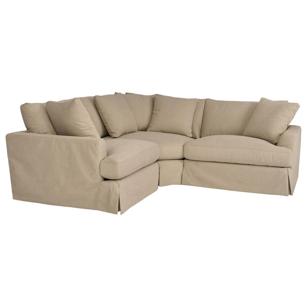 Blue River Ciara 3-Piece Stationary Sectional Sofa in Sahara Brown, , large