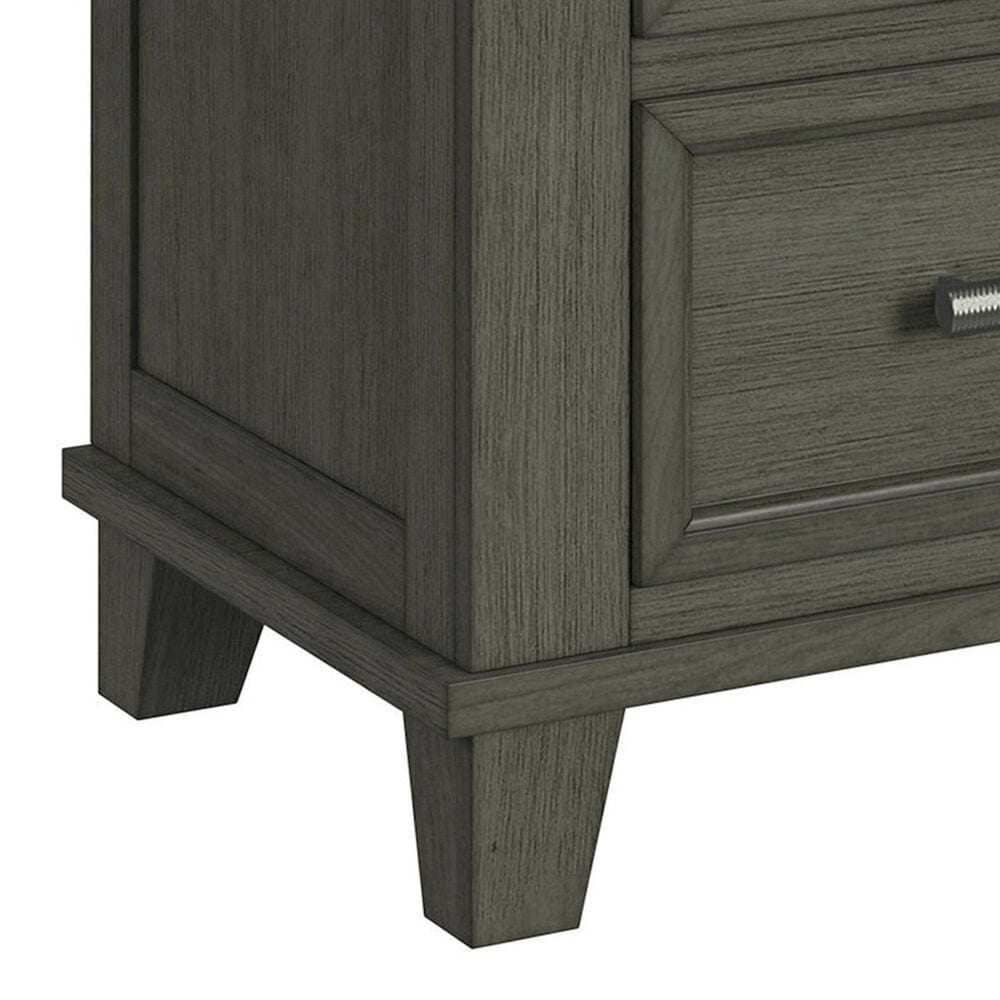 Mayberry Hill Canterbury King Storage Bed with Two Nightstands in Grey, , large