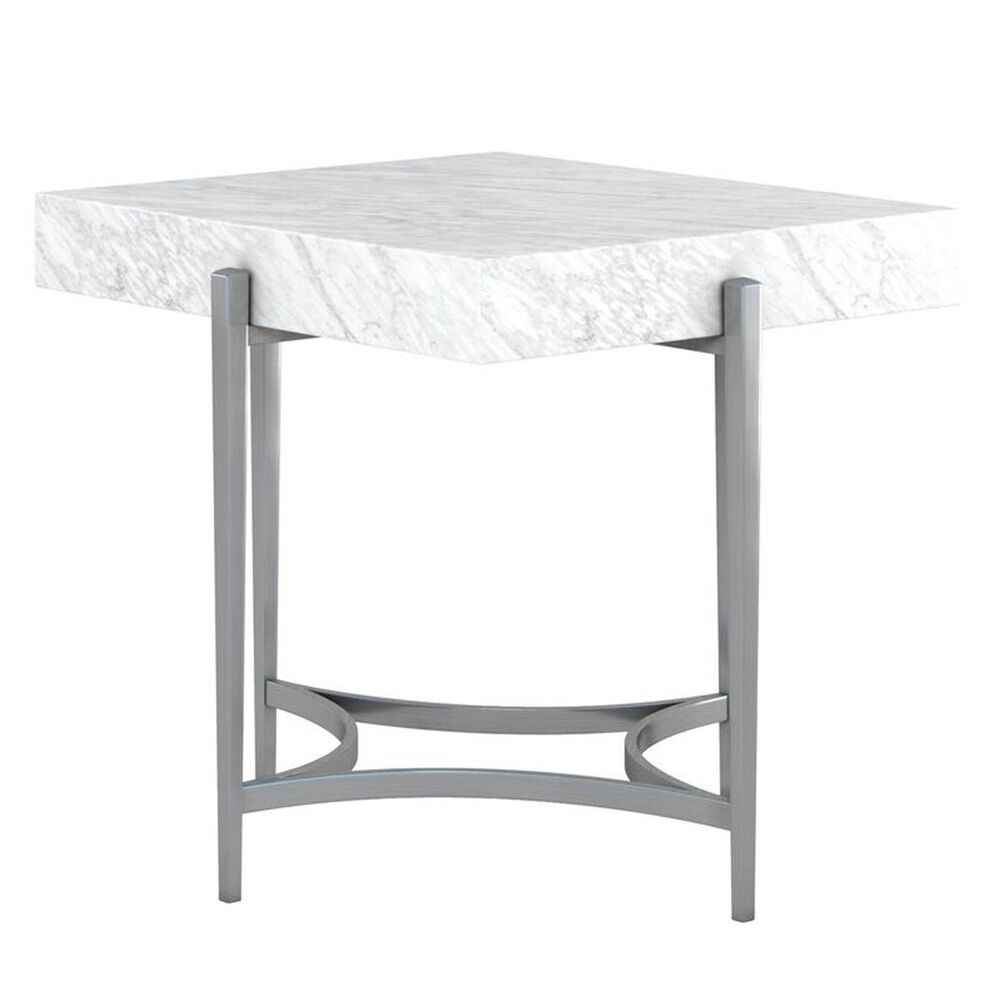 Vantage Masseria End Table in Shimmer Gray and Marble, , large