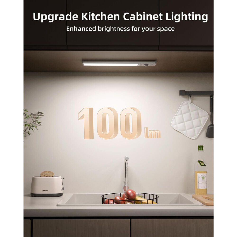 HOMLUX 8" Under Cabinet Light in Silver (Set of 2), , large