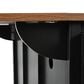 HOMLUX 54" Kitchen Island with Sliding Barn Door in Black, , large