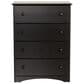 Lemoore 4-Drawer Black Chest, , large