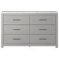 Ashley Cottonburg 6 Drawer Dresser in Light Gray and White, , large