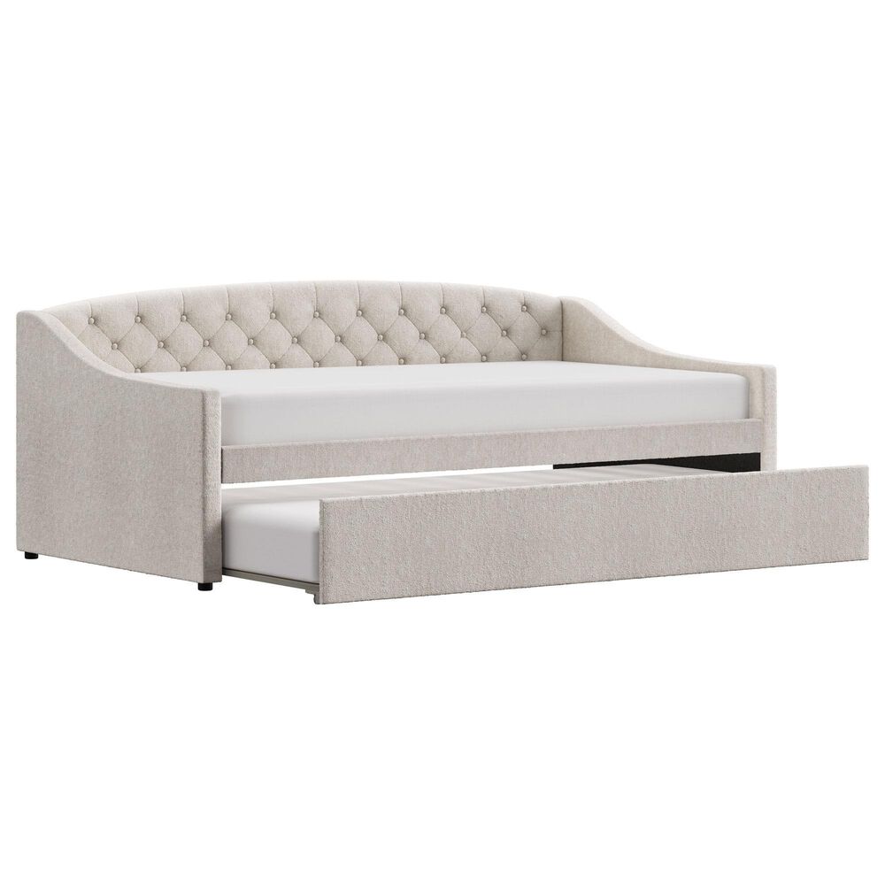 The Monday Company Zoey Upholstered Daybed with Trundle in Beige, , large