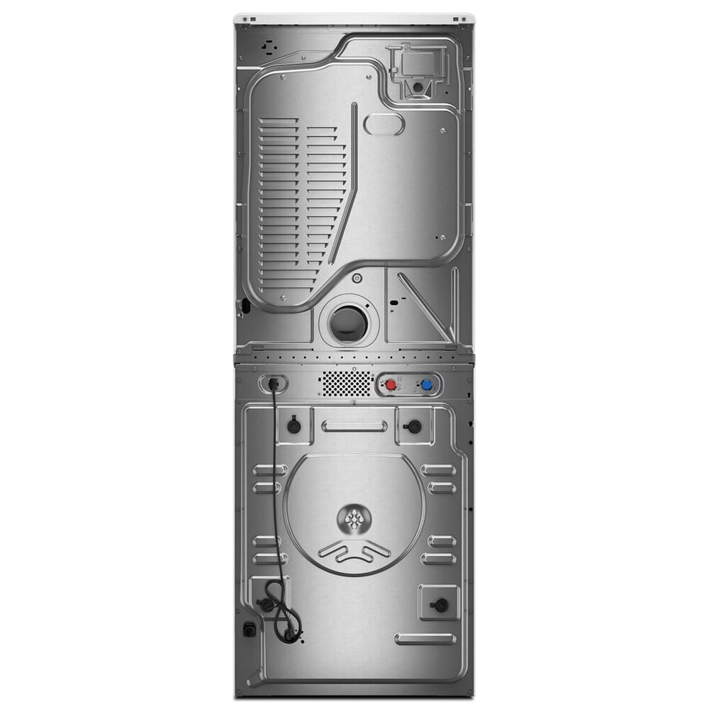 Whirlpool 4.5 Cu. Ft. Smart Front Load Washer and 7.4 Cu. Ft. Electric Dryer Stack Laundry in White, , large