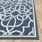 Oriental Weavers Meridian 2205B 2"3" x 7"6" Navy Runner, , large