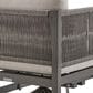 Hearth and Haven Mareike Outdoor Patio Swivel Glider Lounge Chair in Gray, , large
