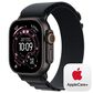 Apple Watch Ultra 3 (GPS+Cellular) 49mm Titanium Case with Alpine Loop - Large in Black and 2-Year AppleCare+, , large
