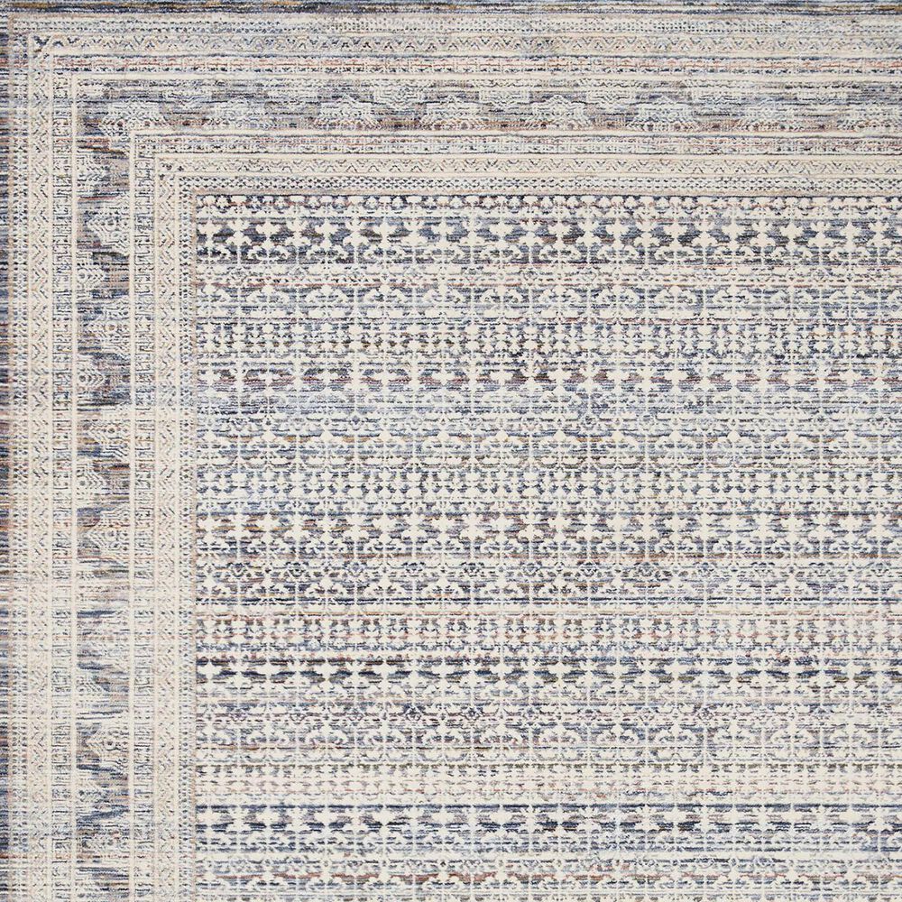 Amber Lewis x Loloi Zuma 2&#39;3&quot; x 3&#39;10&quot; Ocean and Multicolor Area Rug, , large