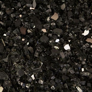 California Outdoor Concepts 1/4" Reflective Fire Pit Glass in Black - 10 lb Jar, , large